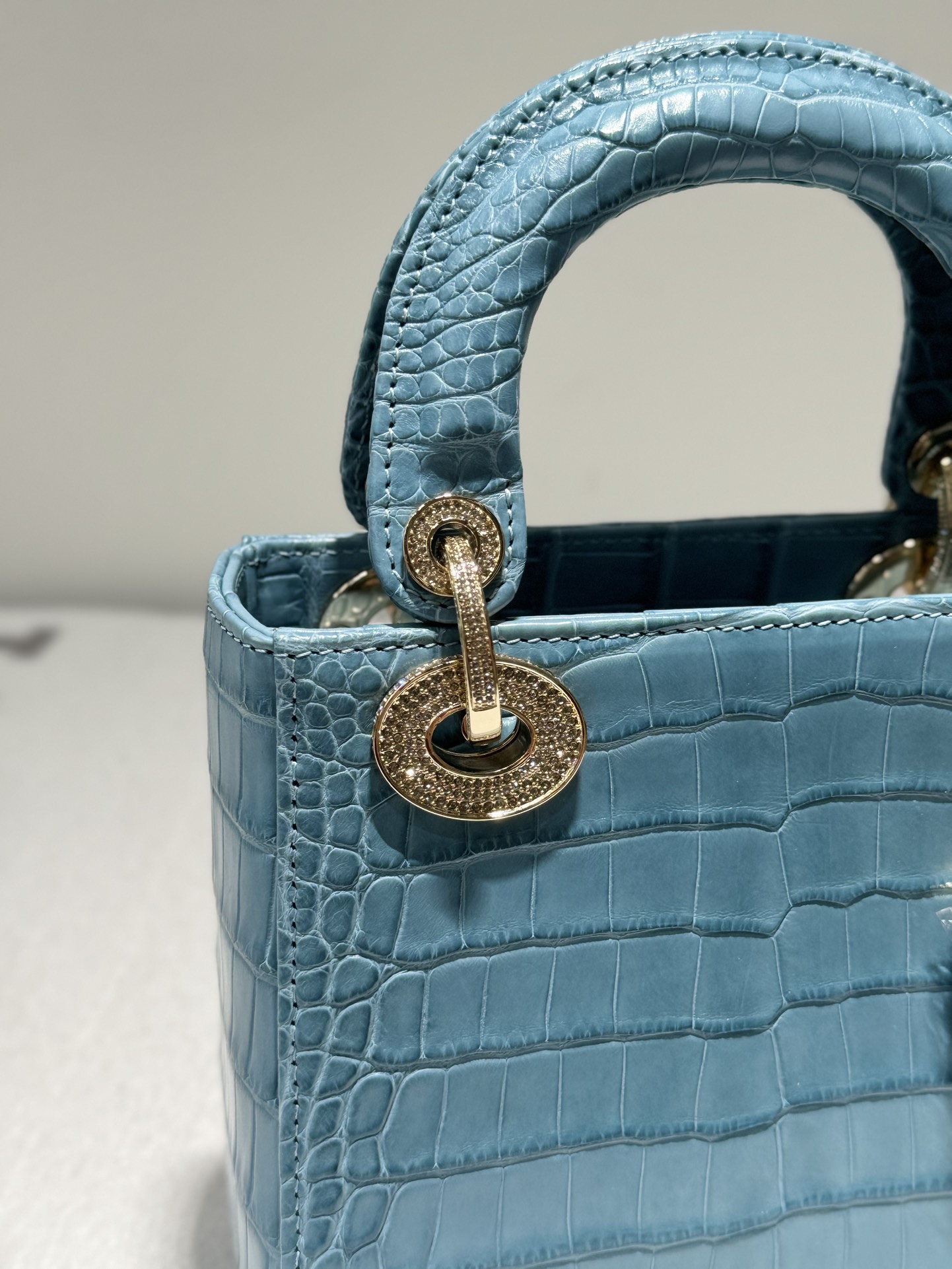 Túi xách Dior da cá sấu like auth 1:1 fulbox