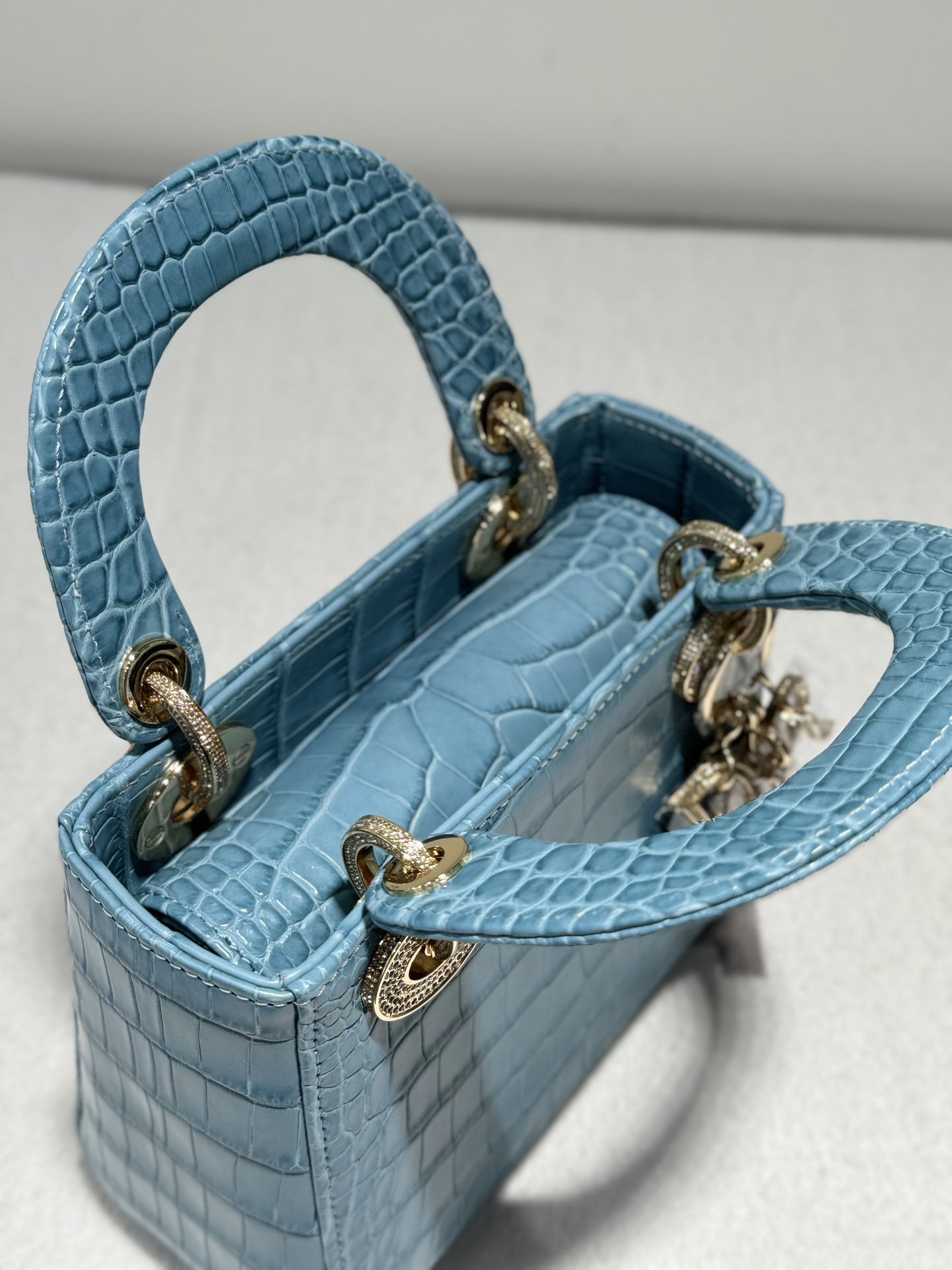 Túi xách Dior da cá sấu like auth 1:1 fulbox