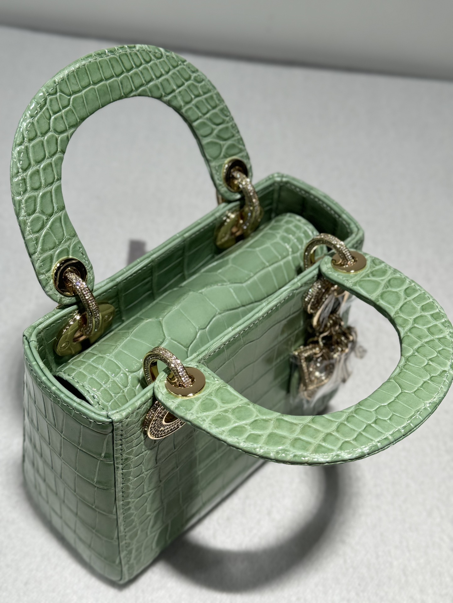 Túi xách Dior da cá sấu like auth 1:1 fulbox